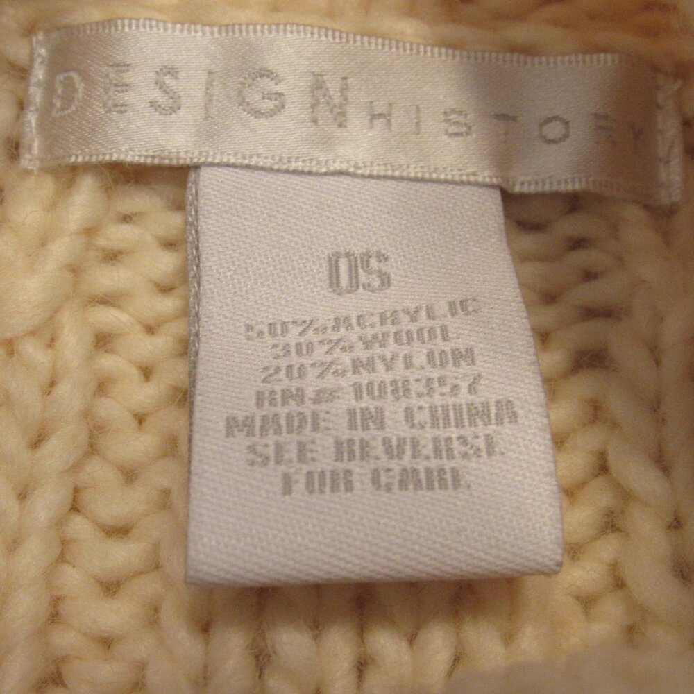Design History Shrug Shawl Poncho Sweater Pearl NWT - Picture 3 of 6